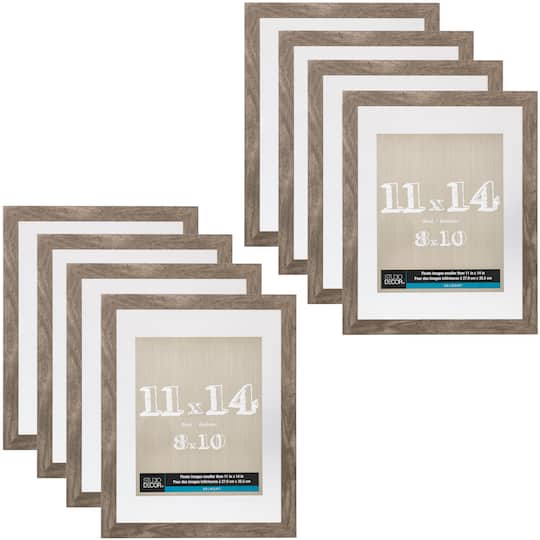8 Pack: Gray 11" x 14" Float Frame, Belmont by Studio Décor®